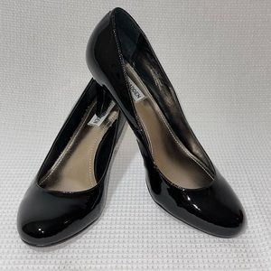 Steve Madden Black Patent Leather Heel Pumps Size 10